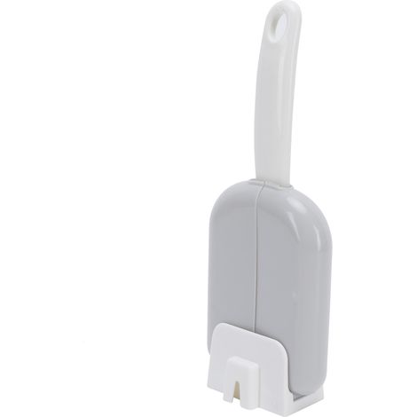 Cuillère à riz avec boîte de rangement, anti-poussière, en polypropylène, accessoire de cuisine, grise. (1/5)