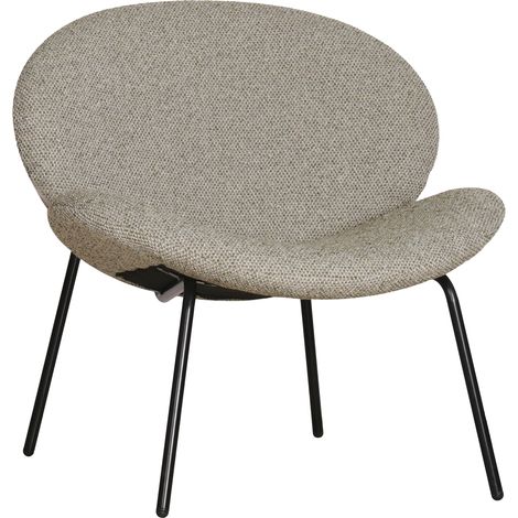 HAPPY GARDEN - Fauteuil en tissu vert chiné SACHA