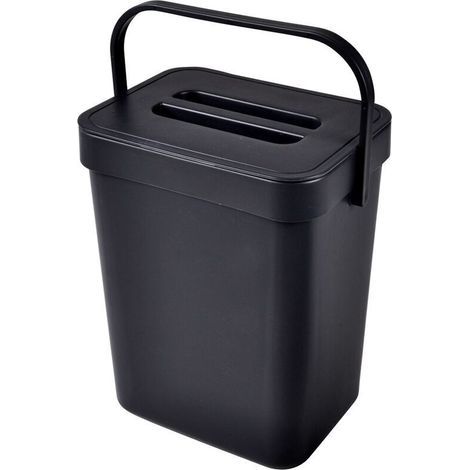 Poubelle compost de cuisine accrochable 5L anthracite (1/3)