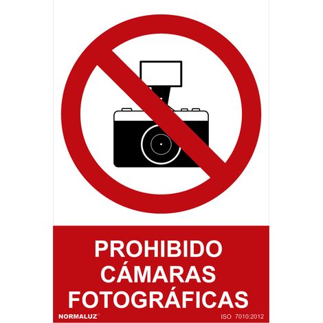 Cartello di divieto "no telecamere" (pvc 0,7mm) 30x40cm