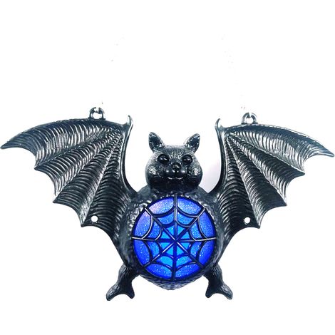 Lanternes LED chauve-souris simulées vintage, lustres chauves-souris réalistes d'Halloween (1/5)