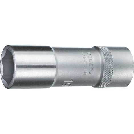 Insert de clé à douille 19 L 1/2 pouce 6 pans SW 12 mm L.77 mm (1/4)