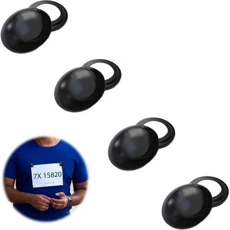 Magnetische Startnummernhalterung, Befestigungsmöglichkeit für Startnummern, magnetischer Startnummernhalter, Startnummerngürtel, Rückengurtmagnete, geeignet für Startnummern oder andere kleine Gegens (1/5)