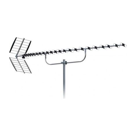 Antenne TNT extérieure 36,5 dBi – Préampli actif 4G LTE 5G NR – Longueur 237 cm – 92 éléments pour réception optimale
