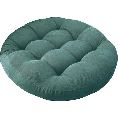 Coussins de chaise ronds, coussins d'assise, coussins de chaise d'intérieur à Manchester garnis de coton perlé, coussins de chaise de patio pour mobilier de jardin, de maison et de bureau (1/5)