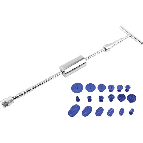 Kit de Débosselage de Voiture , Outil de Débosselage Ensemble D'outils de Débosselage Ensemble D'outils de Carrosserie avec Outil de Débosselage en T pour Carrosserie (1/5)