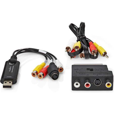 Grabador de video usb 20 480p cable aveuroconector