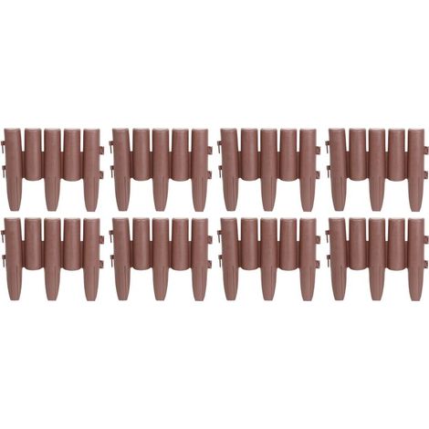 Palisade GE037, 27x24 cm, PP, braun, flexi, L-2,16 m, Packung 8 Stk. (1/5)