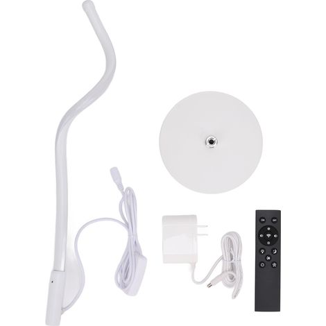 Ortviai Lampe sur pied moderne avec télécommande, LED 28 W, réglage intensité et température de couleur, design spiralé en aluminium (1/5)