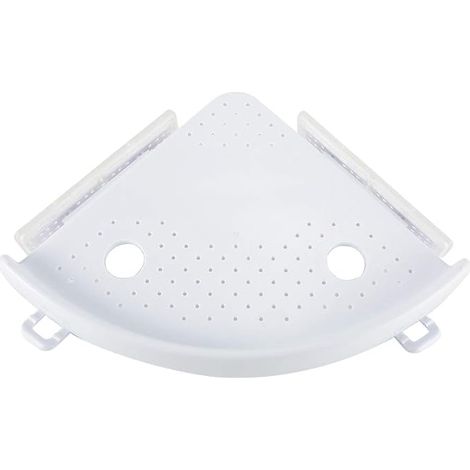 BEBUSINGOTO Estante de esquina para baño, organizador de ducha con ventosa para baño, soporte de pared para champú, ducha, cocina (1/5)