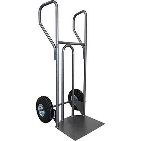 Carrello per carichi pesanti con schienale curvo - Portata 400 kg - Ruote antitraccia - DVPF1-RG