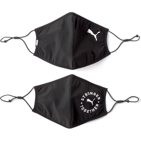 Puma Unisex-Masken, 2er-Set, schwarz, 05411601