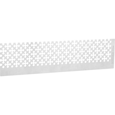 Lot de 5 règles en acier inoxydable forme quinquonce 325 trous pour pose strass peinture diamant (1/5)