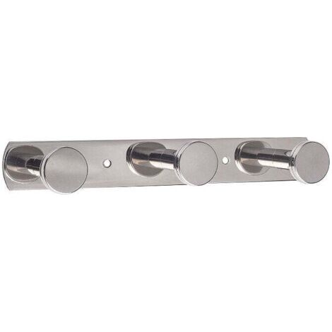 Porte-Manteau Mural Crochets pour Serviettes avec 3 Crochets Patères Murales à Vis en Acier Inox 304 Porte-Serviettes pour Salle de Bain et Cuisine Chrome Brossé