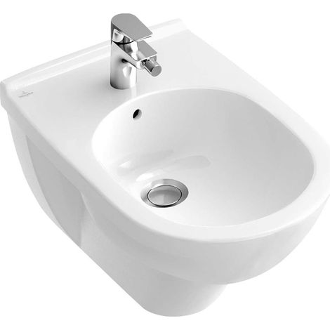 Villeroy & Boch Bidet O.novo 560x360x320mm Oval wandhängend Weiß Alpin