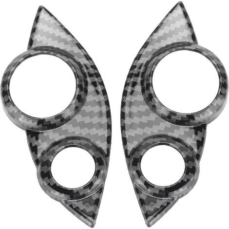 AKLOSIPY Cubierta de pomo de rueda de fibra de carbono MS de repuesto para Fortwo/Forfour 453 2015-2021 Adhesivo decorativo de cubierta de pomo de rueda de acero para el (1/5)