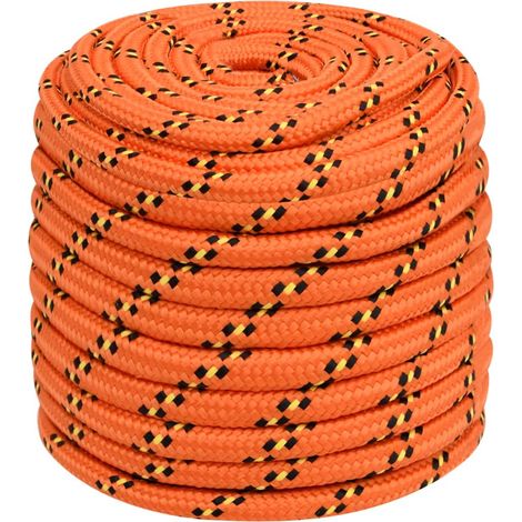 Corde de bateau, Corde de Chanvre, pour la Décoration, le Bricolage, le Jardinage Orange 16 mm 50 m Polypropylène OIB4967E (1/5)