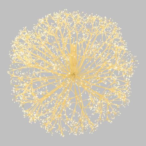 Branche Sphère Riche RICH Blanche Ø80cm 2500 MicroLED FlashLED avec Rameaux Lotti (1/5)