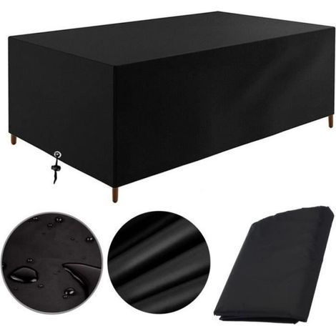 Schutzhülle – 260 x 110 x 75 cm – Wasserdicht, UV-beständig, kältebeständig – Für Gartenmöbel – 1 Stück (1/5)