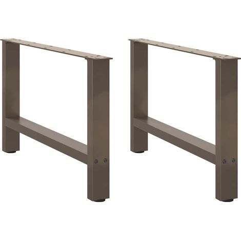 Couchtischbeine Naturstahl 2 Stk. 70x(42-43) cm Stahl