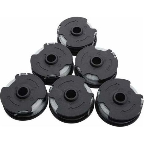 Lot de 6 bobines de fil de rechange pour débroussailleuses LIDL Parkside PRTA 20-Li A1/B2/C3, 8,3 m (27 pi). Accessoires pour PRT 300 A1 et PRT 550 A1/A3. (1/5)