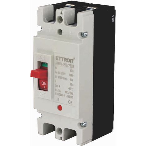 ETTROIT JX15297 Interruttore Scatolato Magnetotermici 2P 80A DC 500V-10KA (1/3)