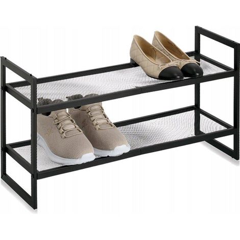 Zeller Nordic Space scaffale per scarpe nero 70 x 36 cm