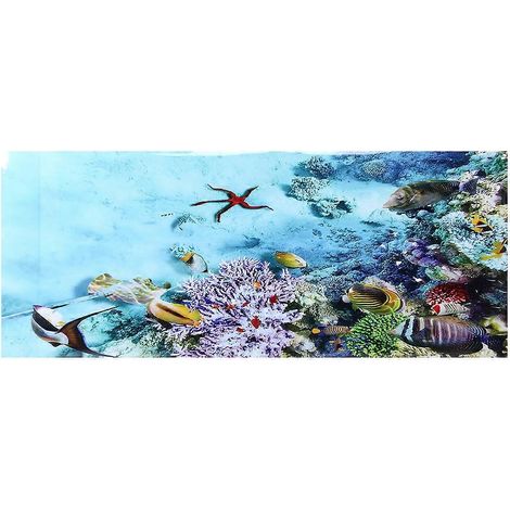 Selbstklebende PVC-Wanddekoration für Aquarien, dekoratives Fischmotiv, wasserfester Aufkleber