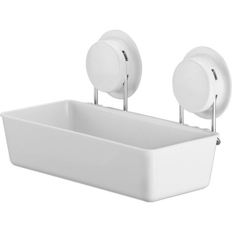 Suction Cup Bathroom Storage Shelf Wall Mounted Organizer