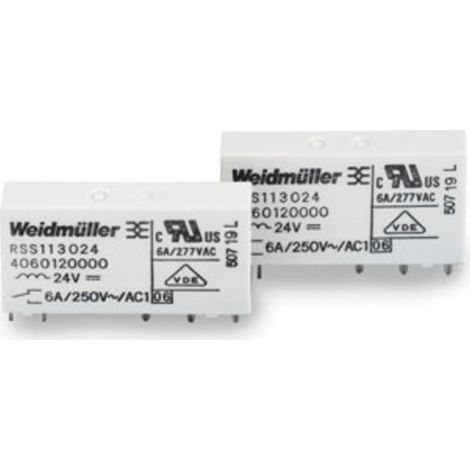 Weidmüller RSS113012 12Vdc-Rel1U Steckrelais 12 V/DC 6 A 1 Wechsler 1 St.