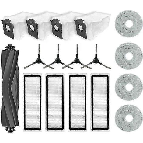 Pièces de rechange pour L10s Plus : Brosse principale, filtre HEPA latéral, chiffon de nettoyage, sac à poussière (1/5)
