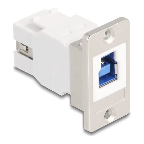 Panel Mount USB 5 Gbps Typ-B Buchse zu USB Typ-A Buchse konisch Delock