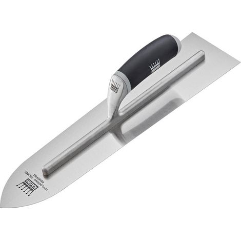 Ragni 18 R518TFSG Carbon Steel Soft Grip Handle Arrowhead Flooring Trowel