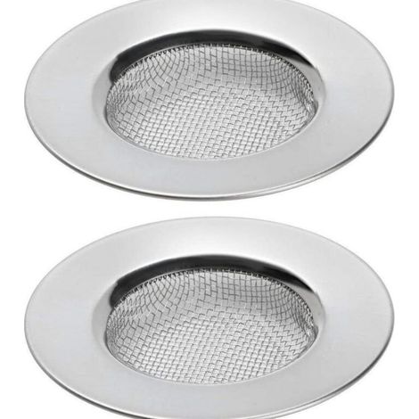 Crépine d'évier de cuisine en acier inoxydable, siphon de sol de salle de bain, 78 x 15 mm, lot de 2 (1/5)