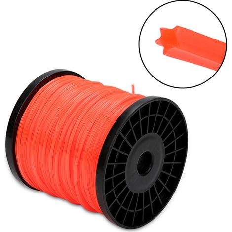 Randaco Filo decespugliatore a stella 2,7 mm nylon 100 m per erba fitta