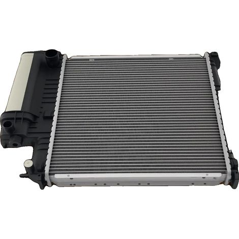 Radiador de refrigeración, núcleo de aluminio, 17,32 x 17,24 x 1,25 pulgadas, compatible con los modelos 318i/318IS/318TI/Z3, diámetro de entrada/salida de 1,57 pulgadas, completamente nuevo. (1/5)
