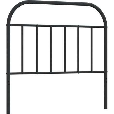 Maison Exclusive - Ersatz-Kopfteil Metall Schwarz 107 cm