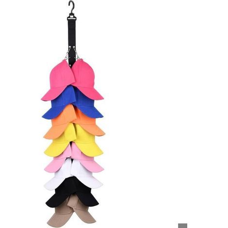 Hanging Cap Organizer for Closet. 16 Baseball Cap Holders. Hat Storage Organizer with (1/5)