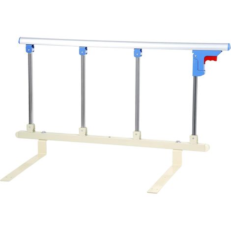 Barrière de Lit Pliable – Soutien Sécurisé pour Adultes, Seniors et Patients – Poignée Latérale Robuste, Facile à Installer (1/5)