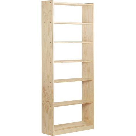 Etagère Pin 7 Tablettes H216.7 X L79.6 X P25cm - Astigarraga