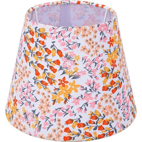 Vintage French Style Floral Fabric Lampshade, for E27 E14 (B) (1/5)