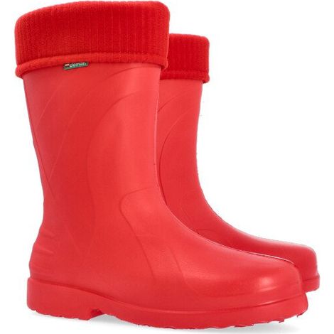 Botas de agua de mujer rojas con forro Luna C 40/41