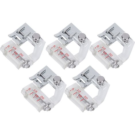Set mit 5 verstellbaren Schrägbandfüßen, multifunktionales Nähmaschinenzubehör. (1/5)