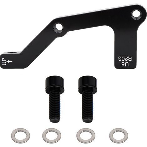 Hochleistungs-Scheibenbremssatteladapter für Mountainbikes (MTBs) B R203, schwarz (1/5)