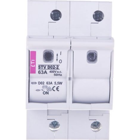 Interruptor fusible 2P 63A STV D02 002271003