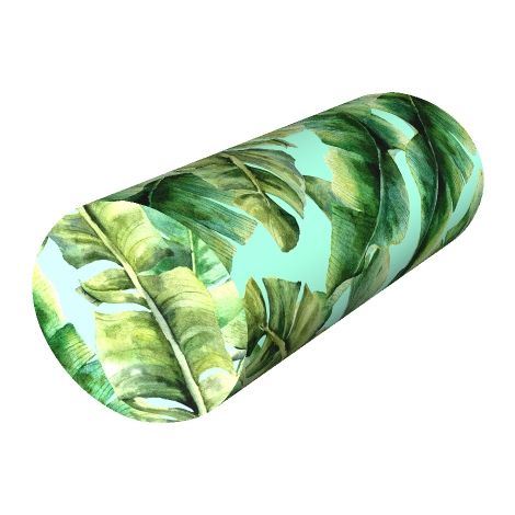 Almohada de rehabilitación Ibiza Day, Ø15x40 cm, terciopelo, espuma viscoelástica, para soporte de cuello y espalda, Bertoni (1/5)