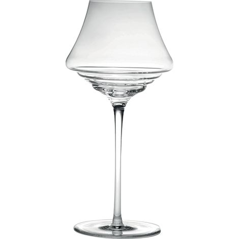 Zafferano Calice Esperienze per distillati e vini passiti 35 cl, design con fondo ondulato per ossigenazione ottimale, set da 6 pezzi in vetro sonoro
