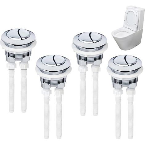 Boutons de Chasse d'Eau 38mm,Double Bouton Poussoir WC,Mécanisme Économiseur d'Eau, (1/5)