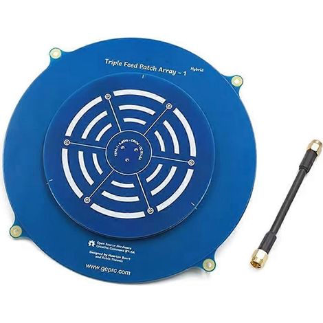Antenne réceptrice à réseau de patchs triple alimentation 5,8 GHz, antenne compatible avec les machines pour une rotation à gauche et à droite. (1/5)