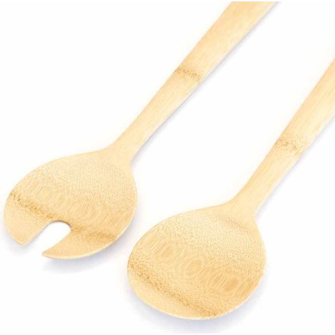 Couvert à salade bambou 27cm x2 - Pebbly (1/3)